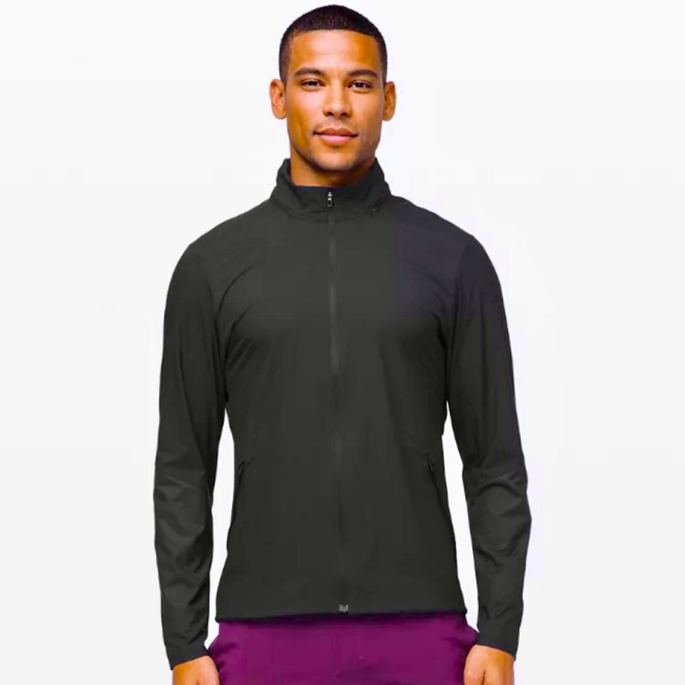 Lululemon Black Active Jacket Designed For Running Size XL